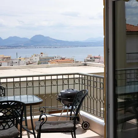 Apartment Seaview - 2br, Terrace & Bbq I Loutraki (Corinthia)
