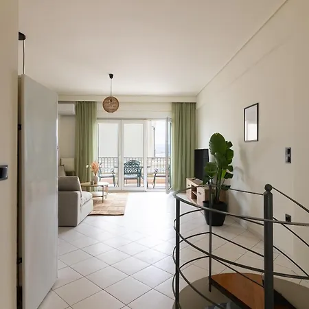 Apartment Seaview - 2br, Terrace & Bbq I Loutraki (Corinthia)