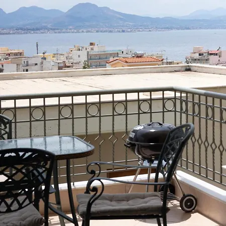 Apartment Seaview - 2br, Terrace & Bbq I Loutraki (Corinthia)