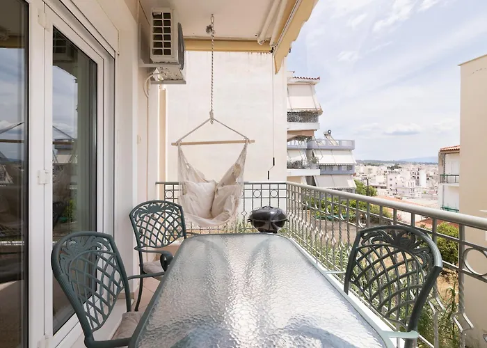 Seaview - 2br, Terrace & Bbq I Loutráki